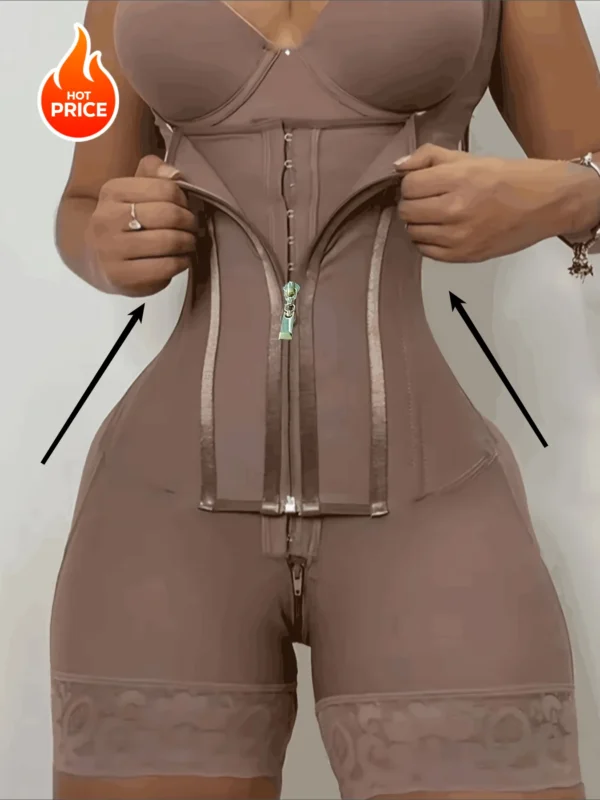 Women's High-Waisted Lace Shapewear Bodysuit