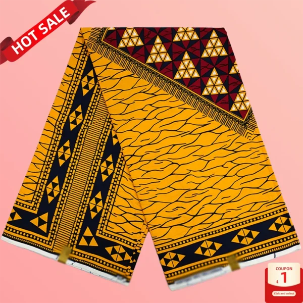 Real Wax for African  100% Cotton 6 Yards - Image 2