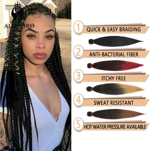 Hair Long Jumbo Braid Hair Synthetic - Image 4