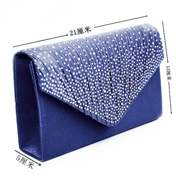Ladies Satin Clutches Evening Bags - Image 6