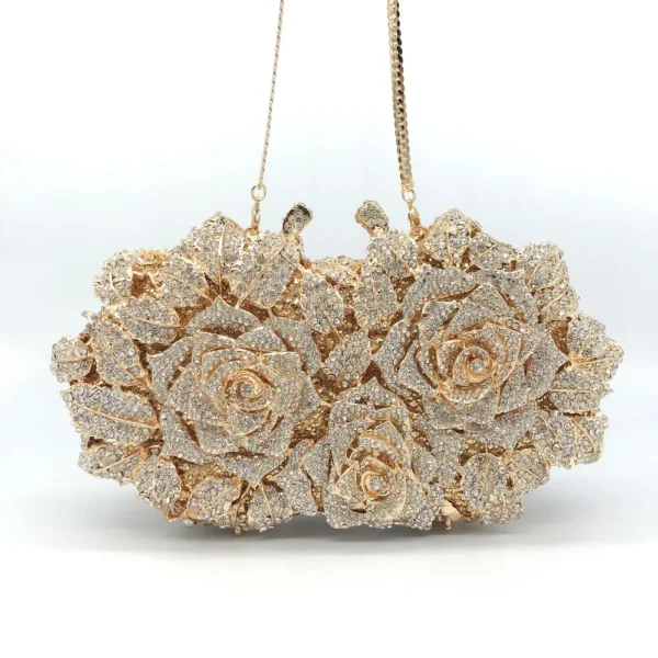 Women Crystal Clutches Bridal Handbags Wedding Party