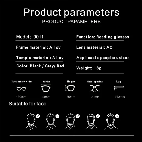 Reading Glasses for Men and Women Business Glasses - Image 3