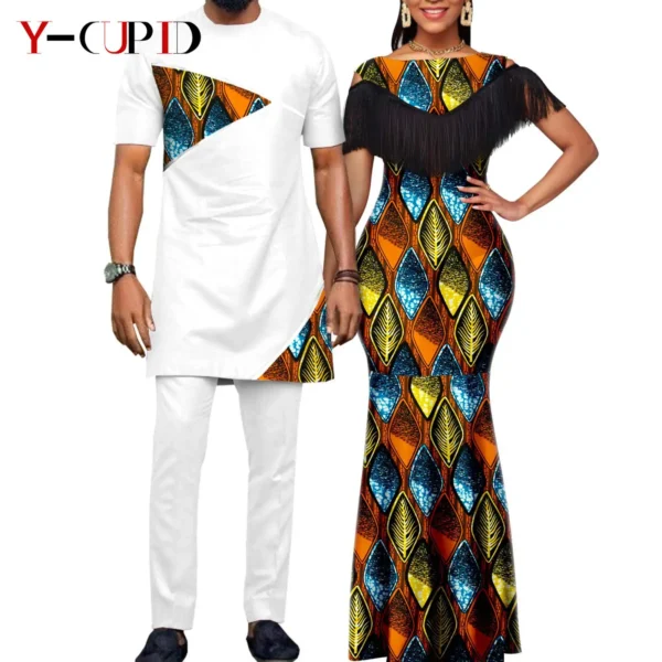 African Dresses for Women Matching Couple Outfits - Image 3