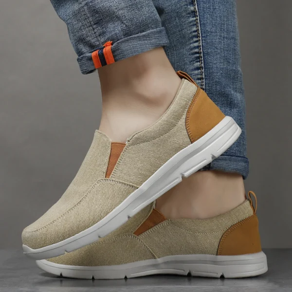 Men Shoes Summer Canvas Shoes - Image 2