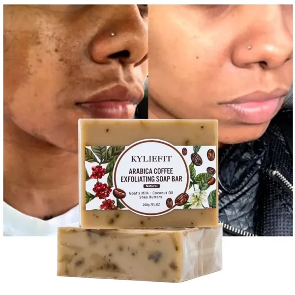 Arabica Coffee Exfoliating Soap Bar, Deep Cleaning, Moisturizing, - Image 6