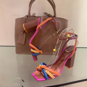Brazil Fashion Luxury Twist Woven Sandals