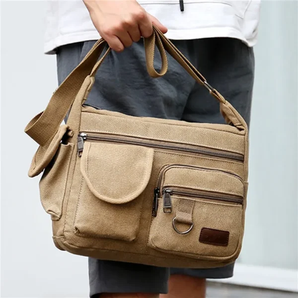 Men Canvas Shoulder Bags - Image 4