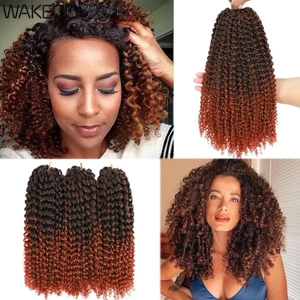  Hair Synthetic Afro Kinky Curly Braiding  - Image 4