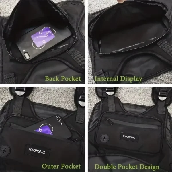 Dormin Chest Bag Waist Bag Hip Hop Streetwear - Image 3