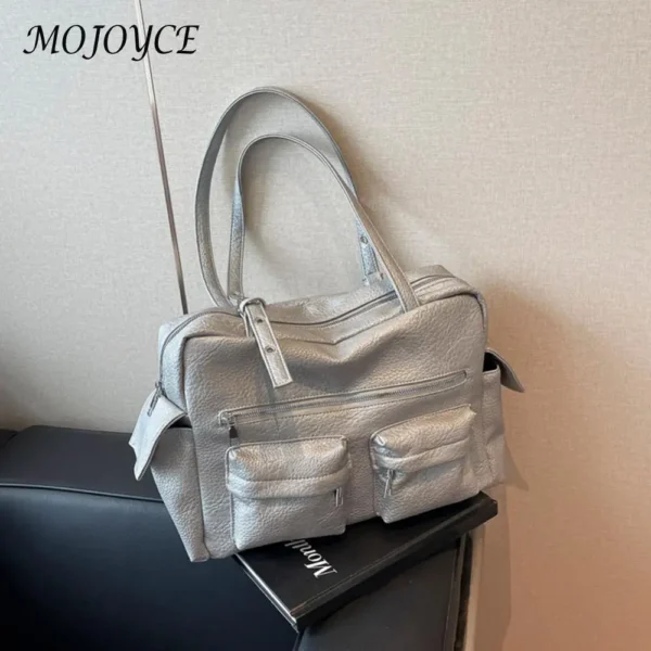 Women PU Leather Handbag Adjustable - Image 2