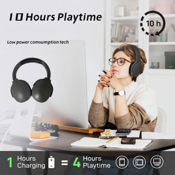Wireless Bluetooth5.3 Headphones Over Ear - Image 4