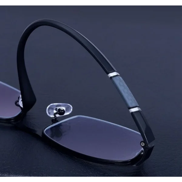 Metal Anti-blue Light Reading Glasses Men Business Eyewear - Image 4