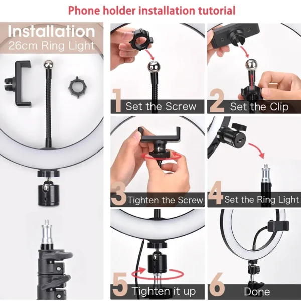 Selfie Ring Light Circle Fill Light Dimmable - Image 6