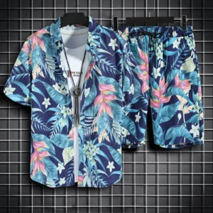 Printing Mens Summer Set 2pc Casual