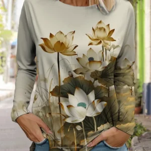 women's fashion  print t-shirt