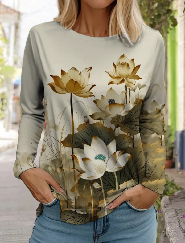 women's fashion  print t-shirt
