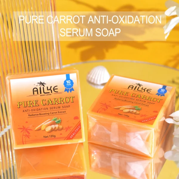 Carrot Anti-Oxidation Serum Soap, Cleaning Stains, Skin - Image 4