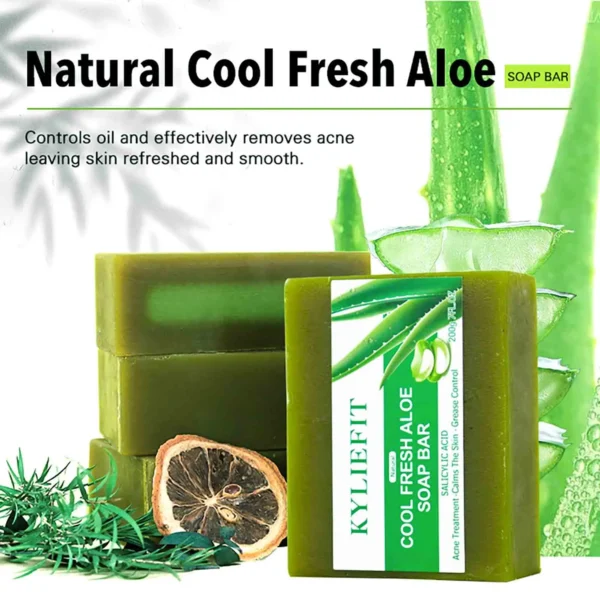 Aloe Vera Whitening Soap, Remove Acne, Pimples, Skin Radiant, - Image 2