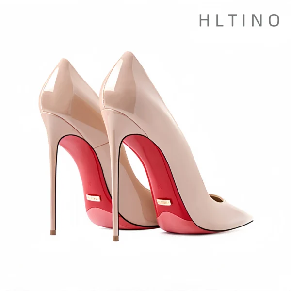 Women's heels  trend Leather Luxury Pumps