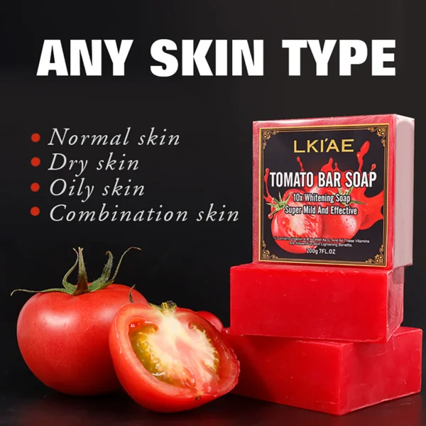 Organic Tomato Soap Bar, Lightening Skin, Deeply Clean, - Image 3