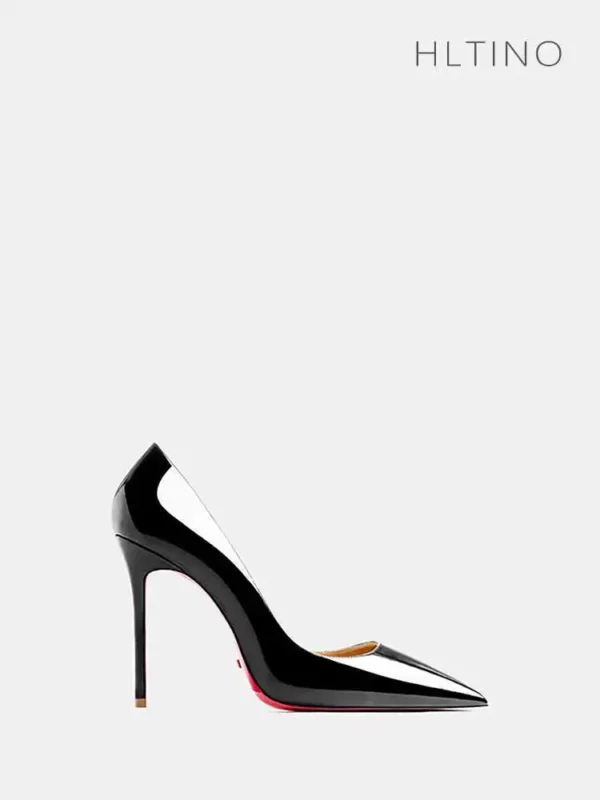 Women's heels  trend Leather Luxury Pumps - Image 6