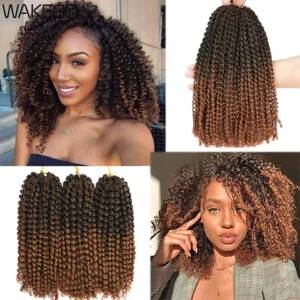  Hair Synthetic Afro Kinky Curly Braiding 