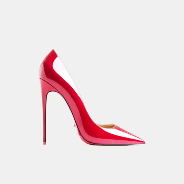 Women's heels  trend Leather Luxury Pumps - Image 5