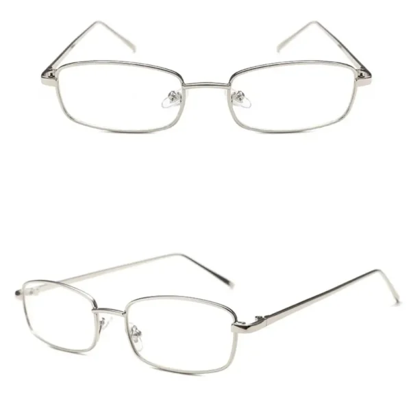 Glasses Gold Silver Black Metal Square Glasses