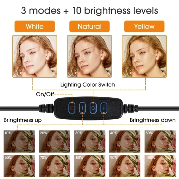Selfie Ring Light Circle Fill Light Dimmable - Image 3