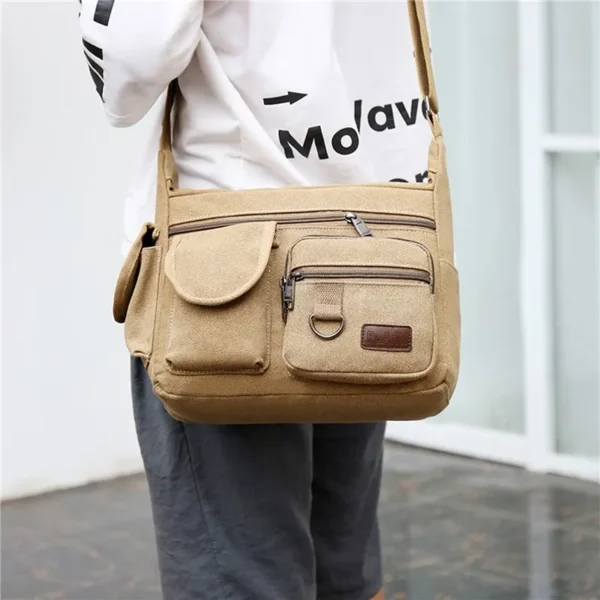 Men Canvas Shoulder Bags - Image 2