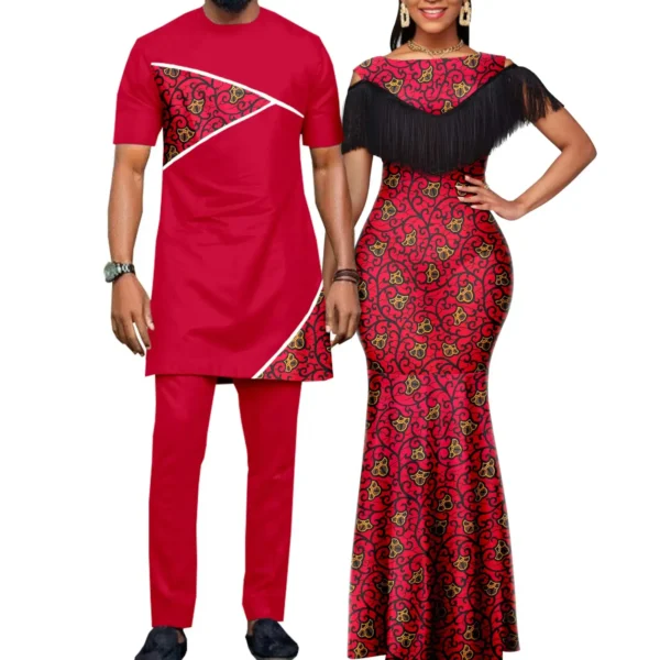 African Dresses for Women Matching Couple Outfits - Image 4
