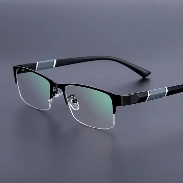 Metal Anti-blue Light Reading Glasses Men Business Eyewear - Image 3