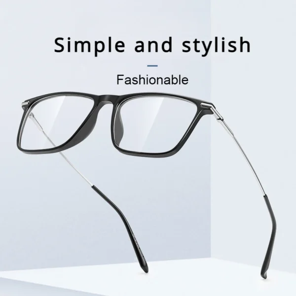 Men's Square Frames Anti-blue Light Reading Glasses - Image 5