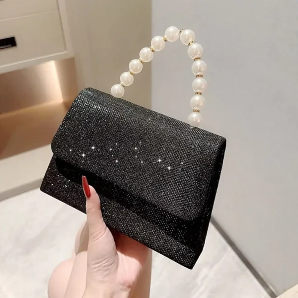 Luxury Purse Gold Bright Silk Evening Bag Women - Image 2