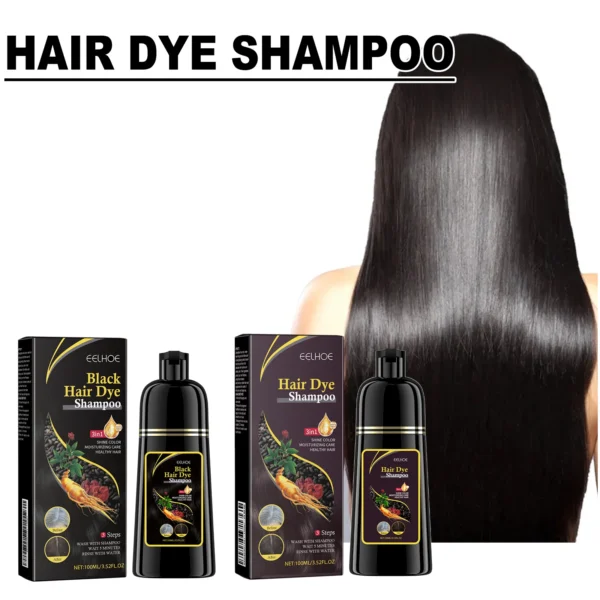 Natural Plant Hair Dye Shampoo 3 in 1 Hair Color Shampoo for Gary Hair - Image 3