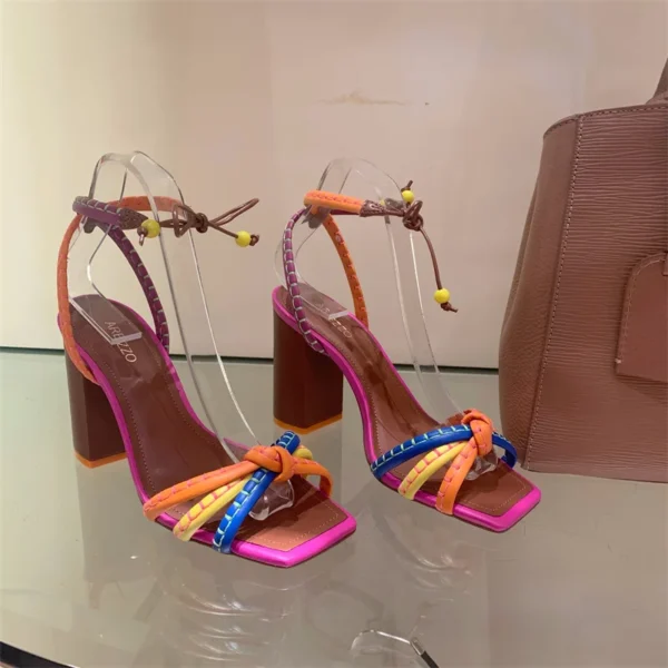 Brazil Fashion Luxury Twist Woven Sandals - Image 2
