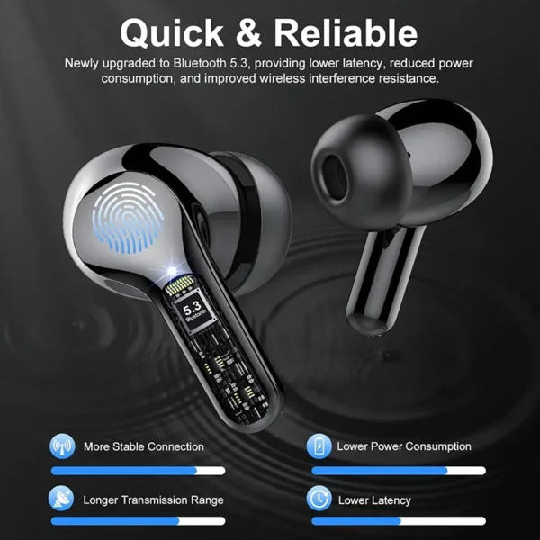 Headphones BT5.3 with ENC Noise Cancelling 48H - Image 4