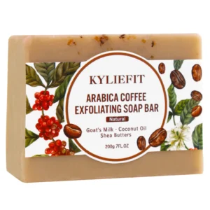 Arabica Coffee Exfoliating Soap Bar, Deep Cleaning, Moisturizing,