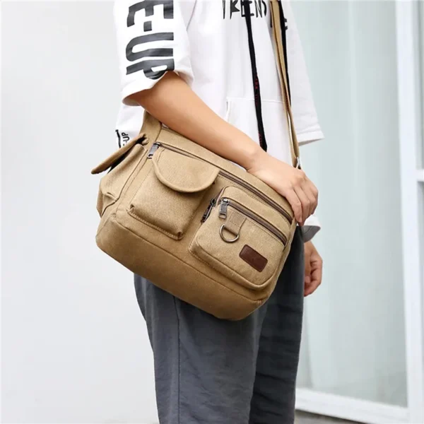 Men Canvas Shoulder Bags - Image 3