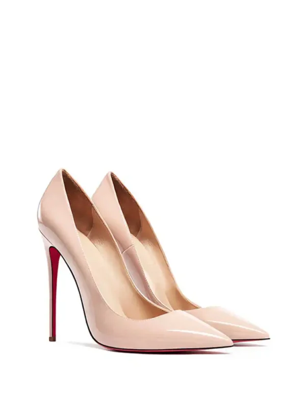 Women's heels  trend Leather Luxury Pumps - Image 4