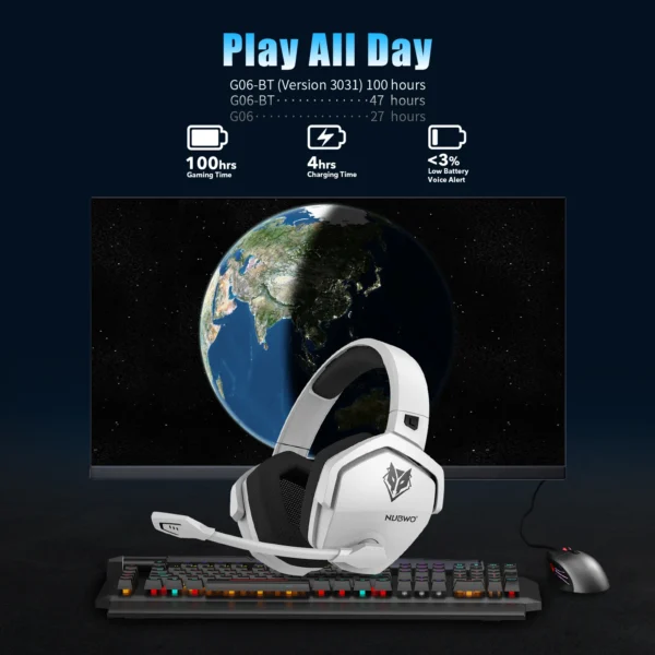 Wireless Gaming Headset 5ms Low Latency 7.1 - Image 3