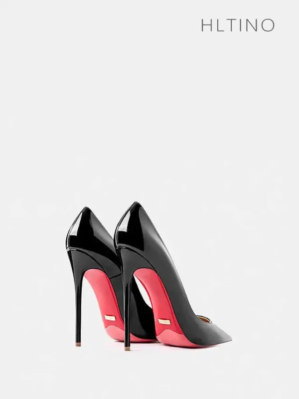 Women's heels  trend Leather Luxury Pumps - Image 3