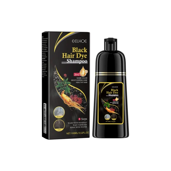 Natural Plant Hair Dye Shampoo 3 in 1 Hair Color Shampoo for Gary Hair