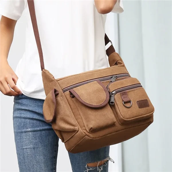 Men Canvas Shoulder Bags - Image 6