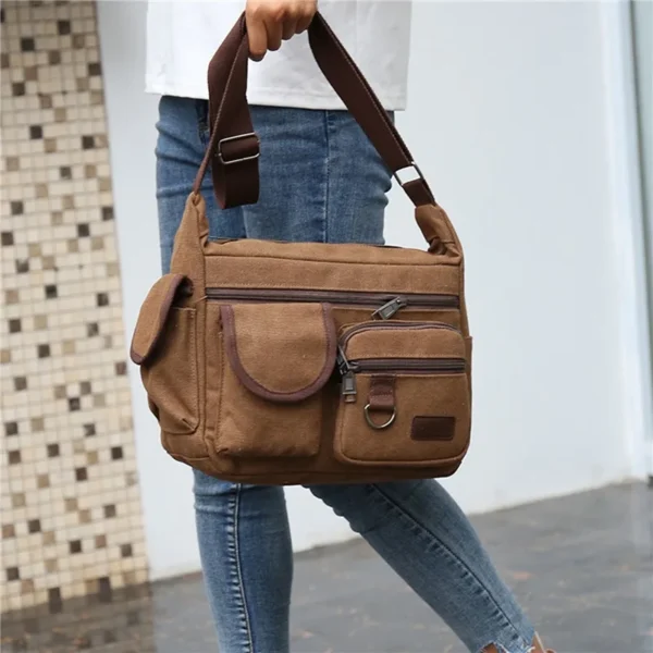 Men Canvas Shoulder Bags - Image 5