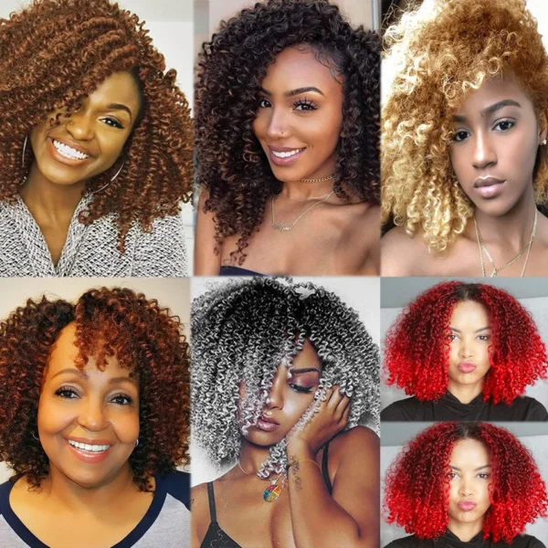  Hair Synthetic Afro Kinky Curly Braiding  - Image 6