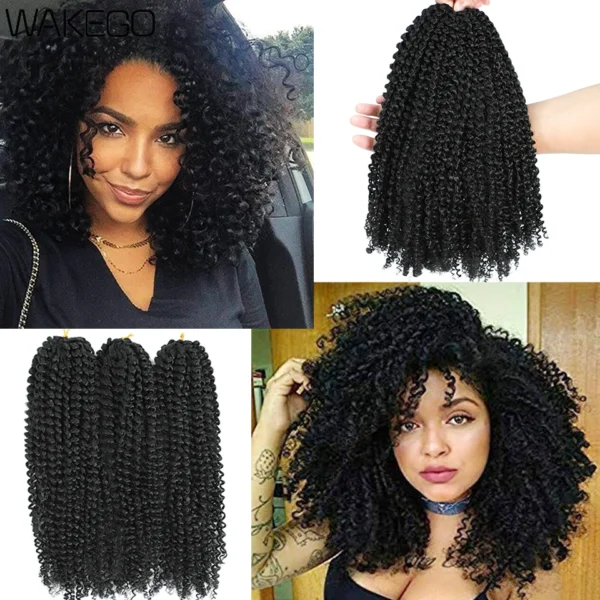  Hair Synthetic Afro Kinky Curly Braiding  - Image 5